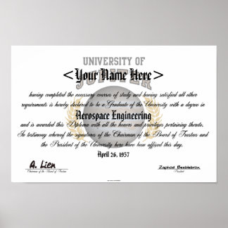 University of Jupiter Diploma Poster
