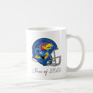 University of Kansas Jayhawk Football Helmet Coffee Mug