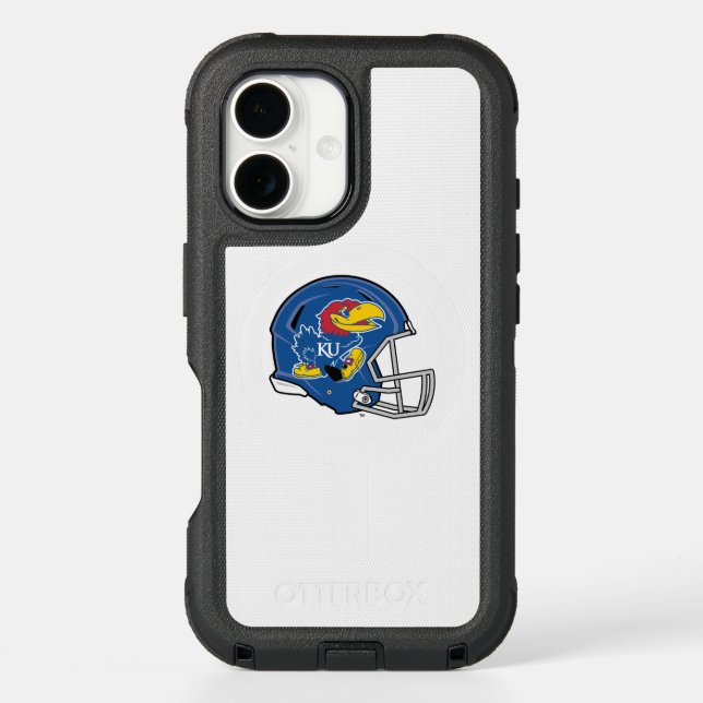 University of Kansas Jayhawk Football Helmet Otterbox iPhone Case (Back)