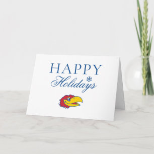 University of Kansas Jayhawk Head Logo Holiday Card