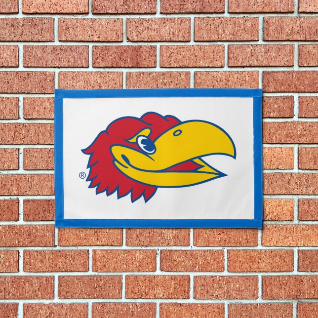 University of Kansas Jayhawk Head Logo Pennant (Insitu 1)