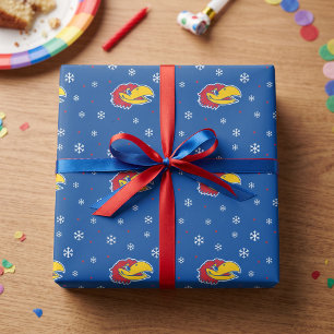University of Kansas Jayhawk Head Logo Wrapping Paper