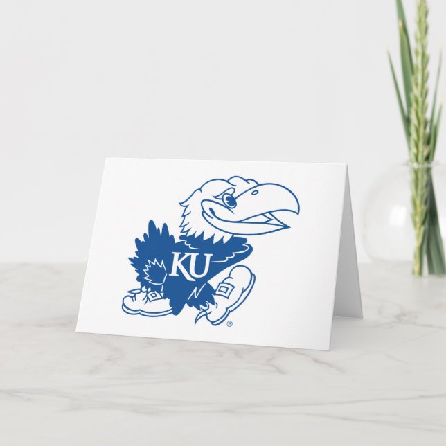 University of Kansas Jayhawk Logo Card (Front)