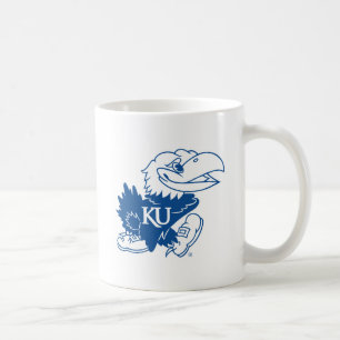 University of Kansas Jayhawk Logo Coffee Mug