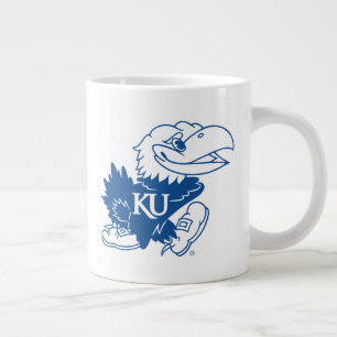 University of Kansas Jayhawk Logo Giant Coffee Mug