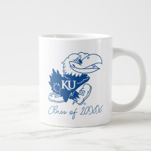University of Kansas Jayhawk Logo Giant Coffee Mug