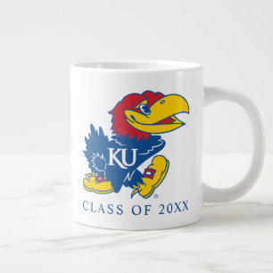 University of Kansas Jayhawk Logo Giant Coffee Mug