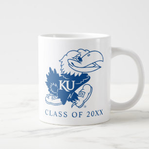 University of Kansas Jayhawk Logo Giant Coffee Mug