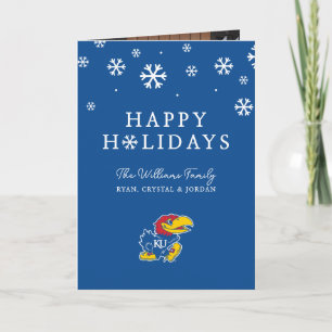 University of Kansas Jayhawk Logo Holiday Card