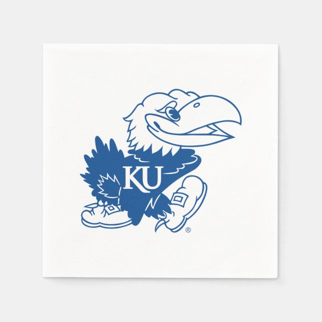 University of Kansas Jayhawk Logo Napkins (Front)
