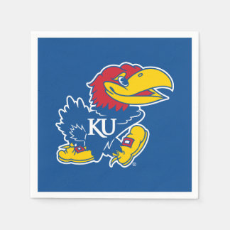 University of Kansas Jayhawk Logo Napkins