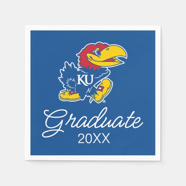 University of Kansas Jayhawk Logo Napkins (Front)
