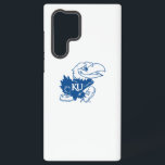 University of Kansas Jayhawk Logo Samsung Galaxy S22 Ultra Case<br><div class="desc">The University of Kansas Jayhawk logo showcases a vibrant, cartoonish Jayhawk, the university’s beloved mascot. The bird is designed in the school colors of blue, red, and yellow. Its body is predominantly blue with a red head, while its beak and shoes are bright yellow. The Jayhawk has an expressive face,...</div>