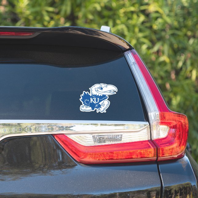 University of Kansas Jayhawk Logo Sticker (Car Side)