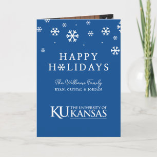 University of Kansas Text Logo Holiday Card
