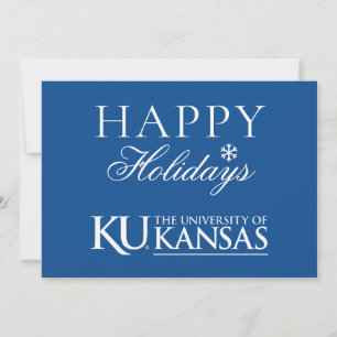 University of Kansas Text Logo Holiday Card