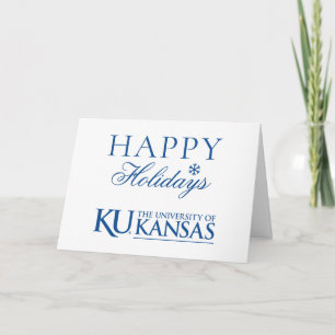 University of Kansas Text Logo Holiday Card