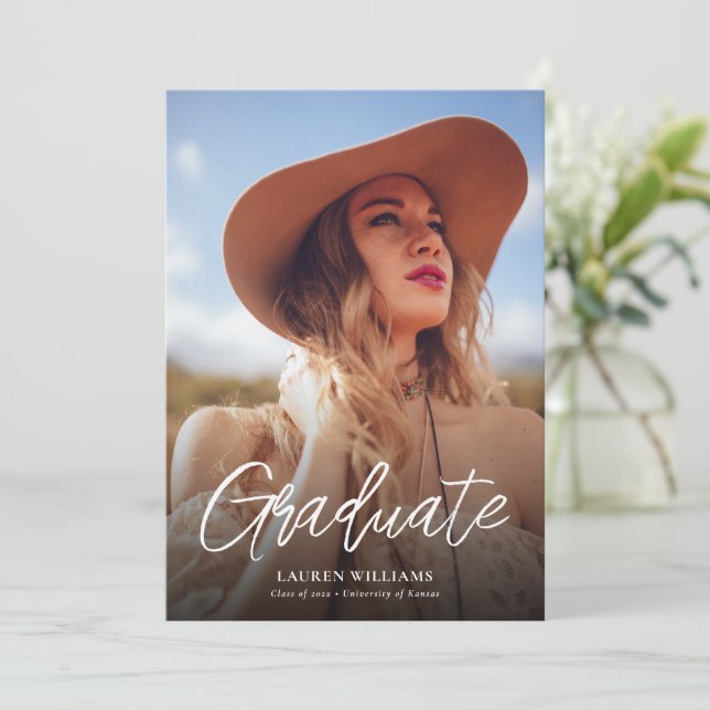 University of Kansas Text Logo Invitation (Standing Front)