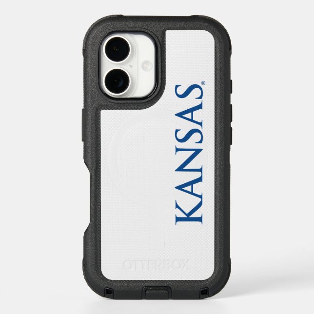 University of Kansas Text Logo Otterbox iPhone Case (Back)
