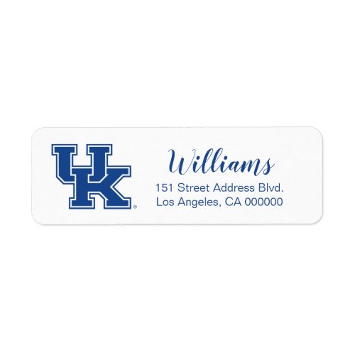 University of Kentucky  Holiday Label