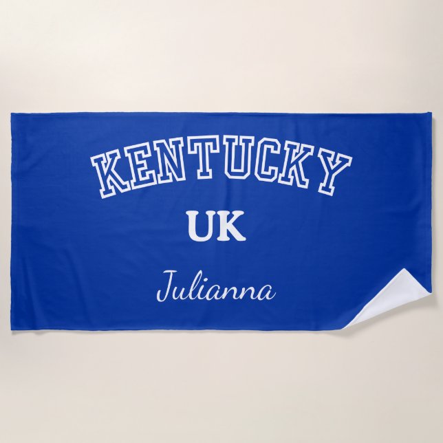 University of Kentucky Personalized Beach Towel (Front)