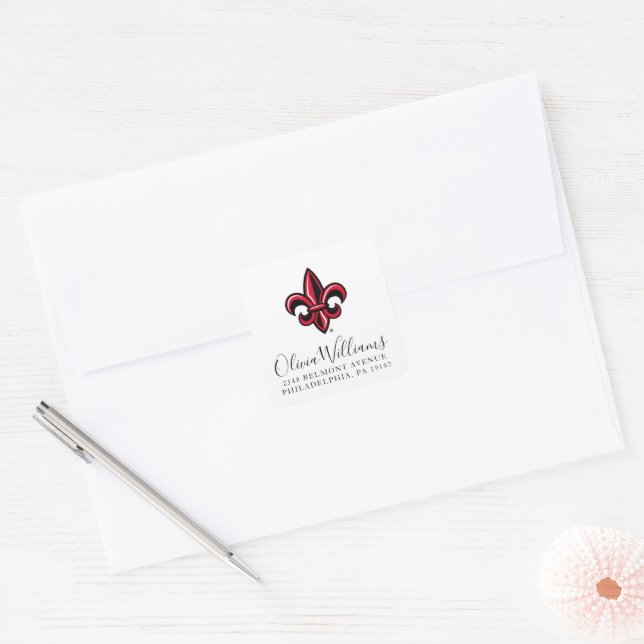University of Louisiana | Add Your Address Square Sticker (Envelope)