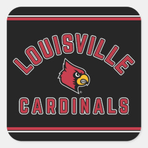 University of Louisville   Cardinals Square Sticker