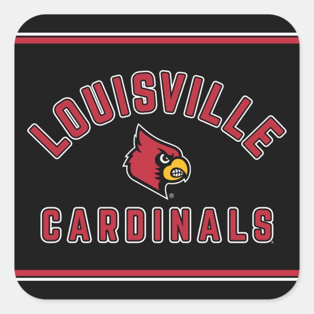 University of Louisville | Cardinals Square Sticker (Front)