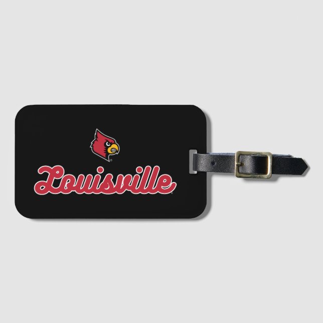 University of Louisville | Script Logo Luggage Tag (Front Horizontal)