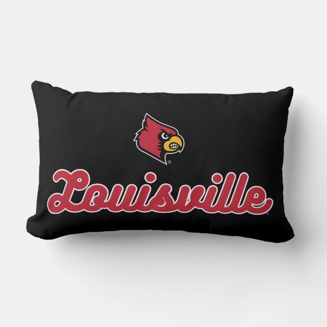 University of Louisville | Script Logo Lumbar Pillow (Front)