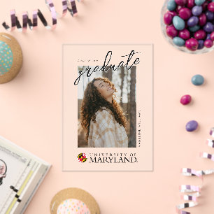 University of Maryland Emblem Acrylic Invitations