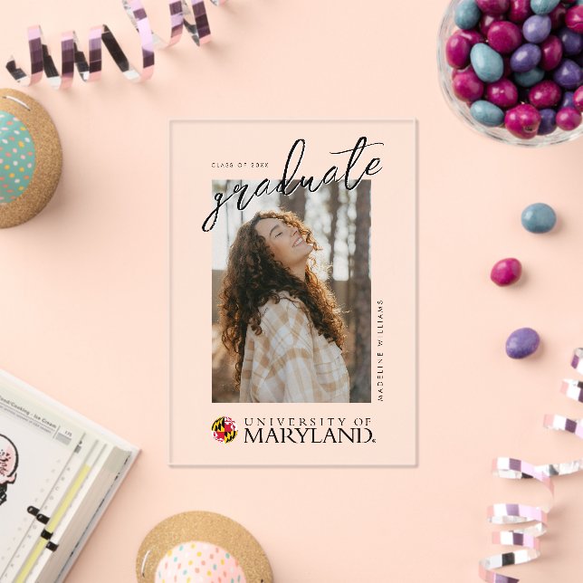 University of Maryland Emblem Acrylic Invitations (Insitu (Celebration))