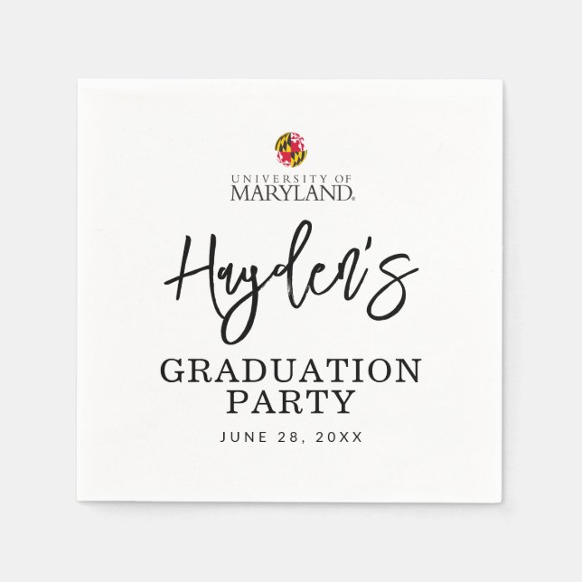 University of Maryland Emblem Napkins (Front)