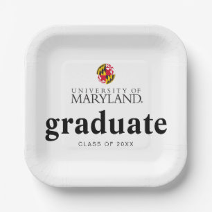 University of Maryland Emblem Paper Plates
