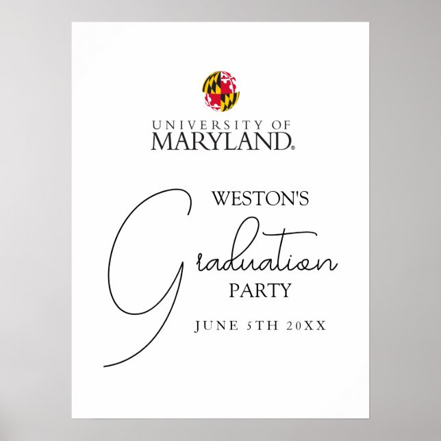 University of Maryland Emblem Poster (Front)