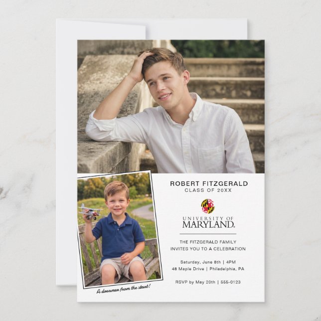 University of Maryland Graduation Invitation (Front)