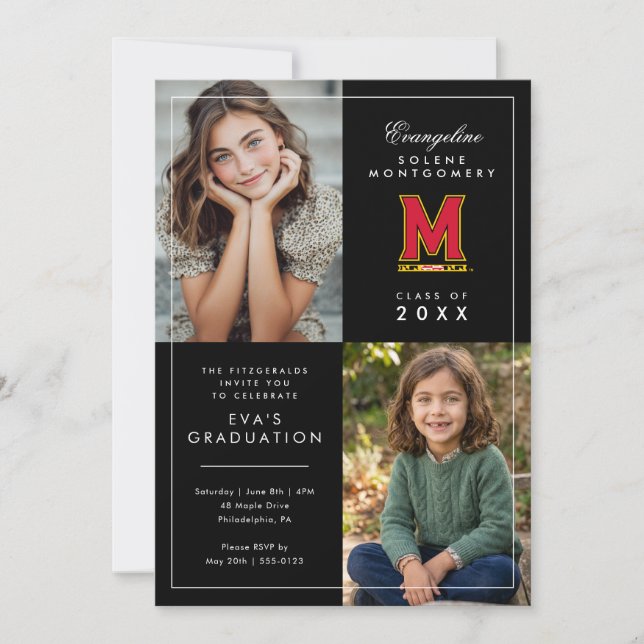 University of Maryland Graduation Invitation (Front)