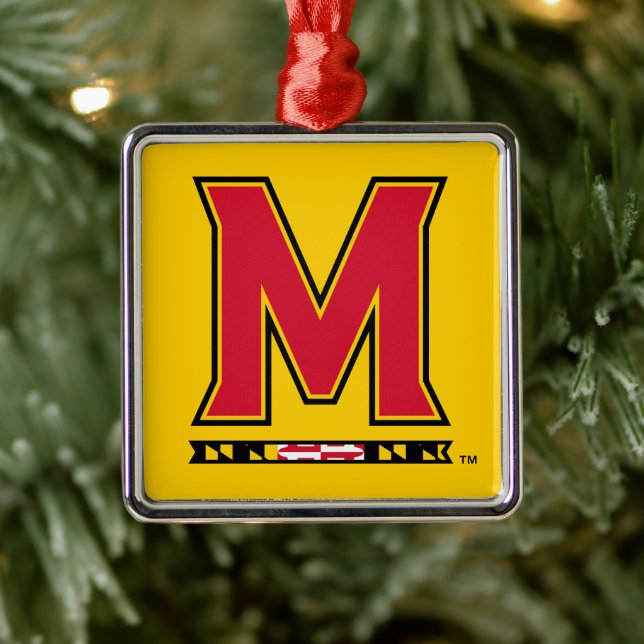 University of Maryland Holiday Metal Ornament (Tree)