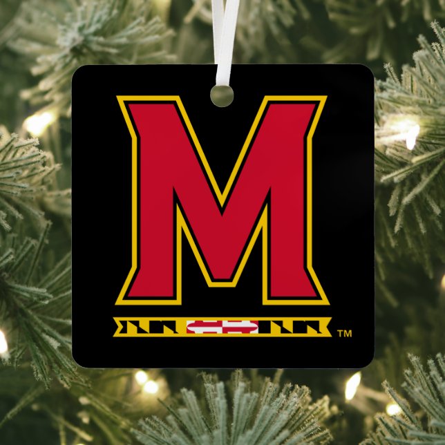 University of Maryland Holiday Metal Ornament (Insitu)