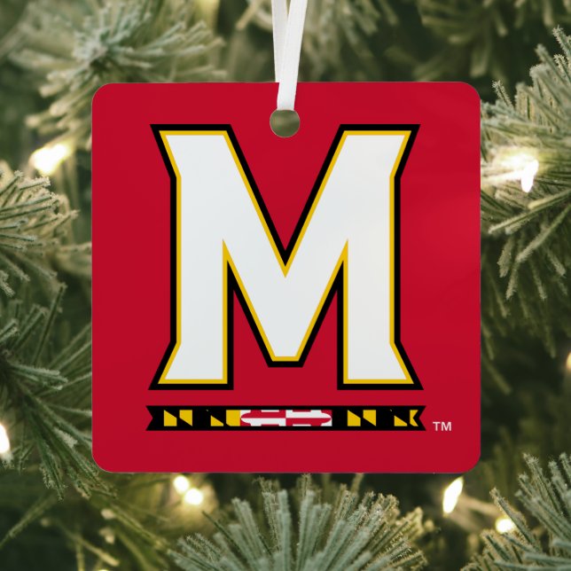 University of Maryland Holiday Metal Ornament (Insitu)