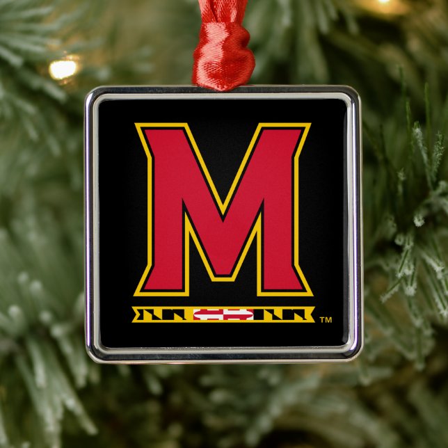 University of Maryland Holiday Metal Ornament (Tree)