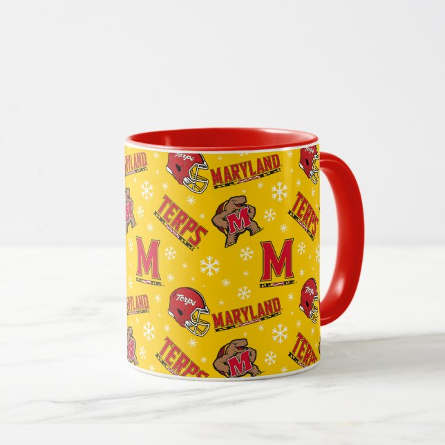 University of Maryland Holiday Mug (Front Right)