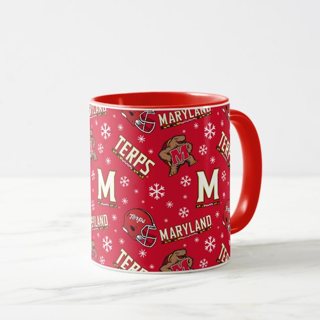 University of Maryland Holiday Mug (Front Right)