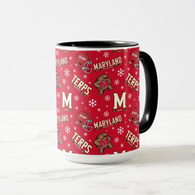 University of Maryland Holiday Mug (Front Right)