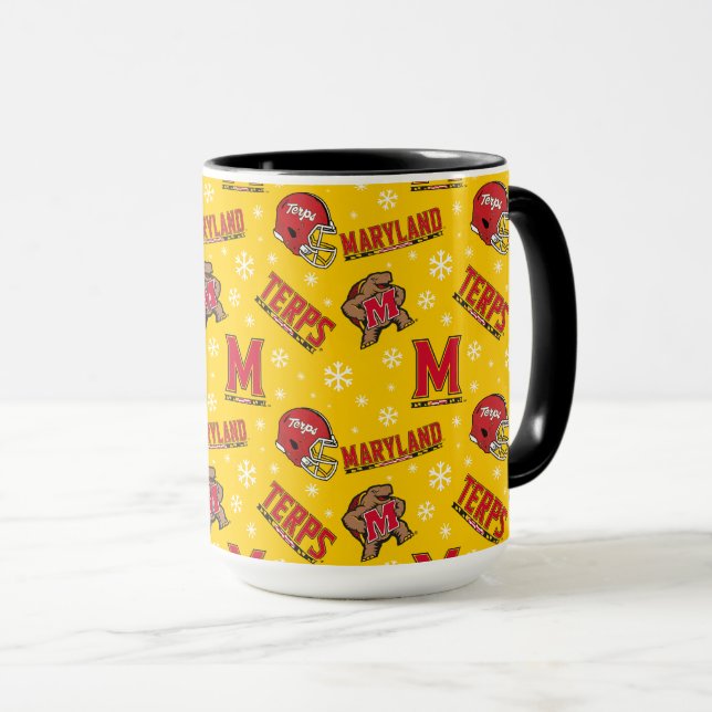 University of Maryland Holiday Mug (Front Right)
