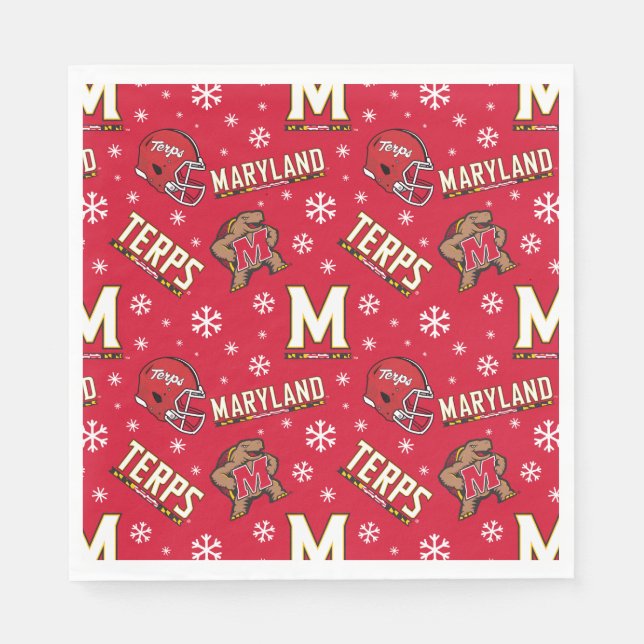 University of Maryland Holiday Napkins (Front)