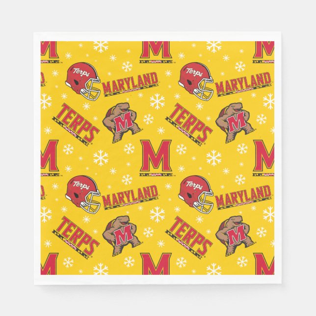 University of Maryland Holiday Napkins (Front)