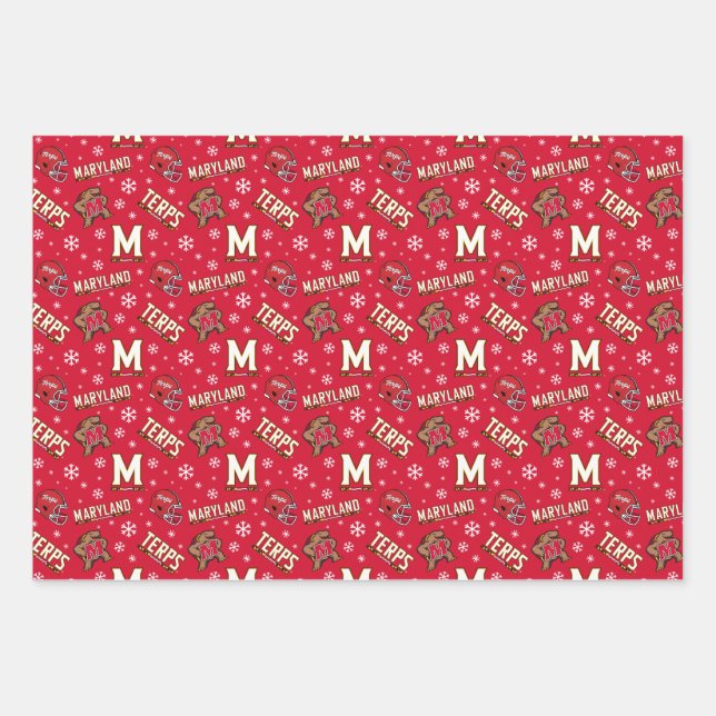 University of Maryland Holiday Wrapping Paper Sheets (Front)