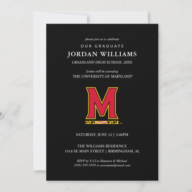 University of Maryland M Announcement (Front)