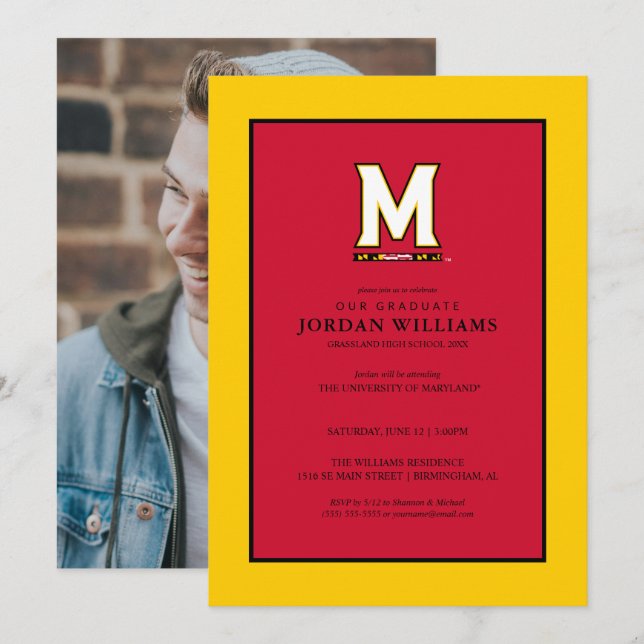University of Maryland M Announcement (Front/Back)